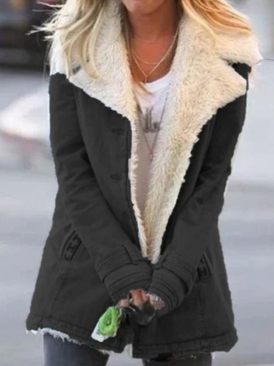 Women's Versatile Comfort Jacket for Autumn in Black