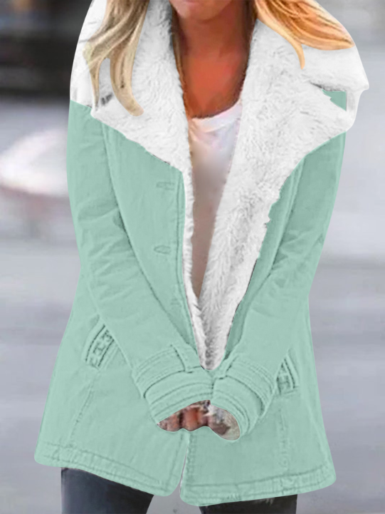 Women's Versatile Comfort Jacket for Autumn in Light Green