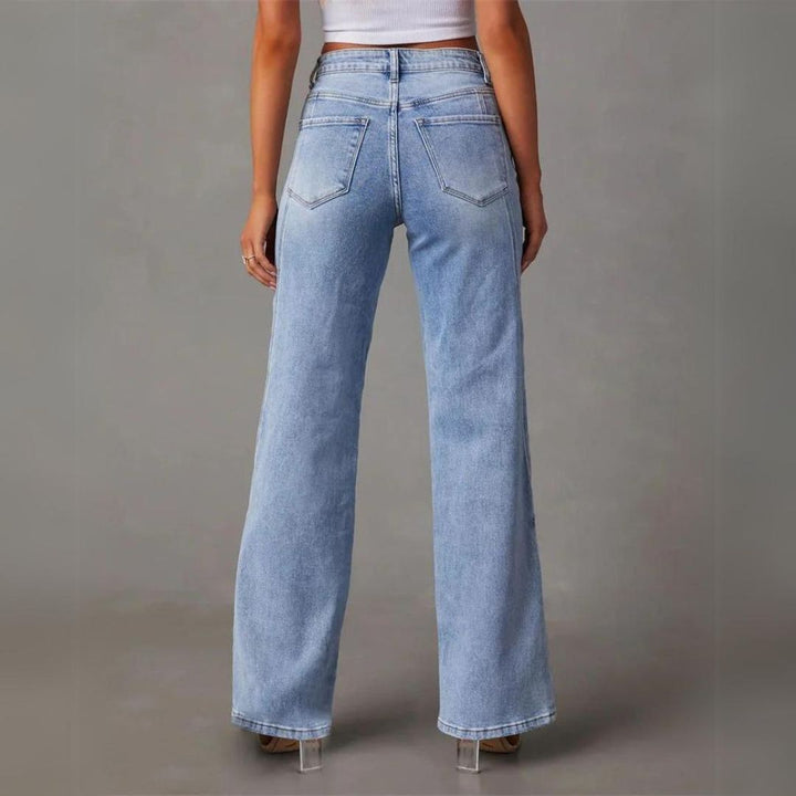 Women's Versatile Flared Bootcut Jeans (3)