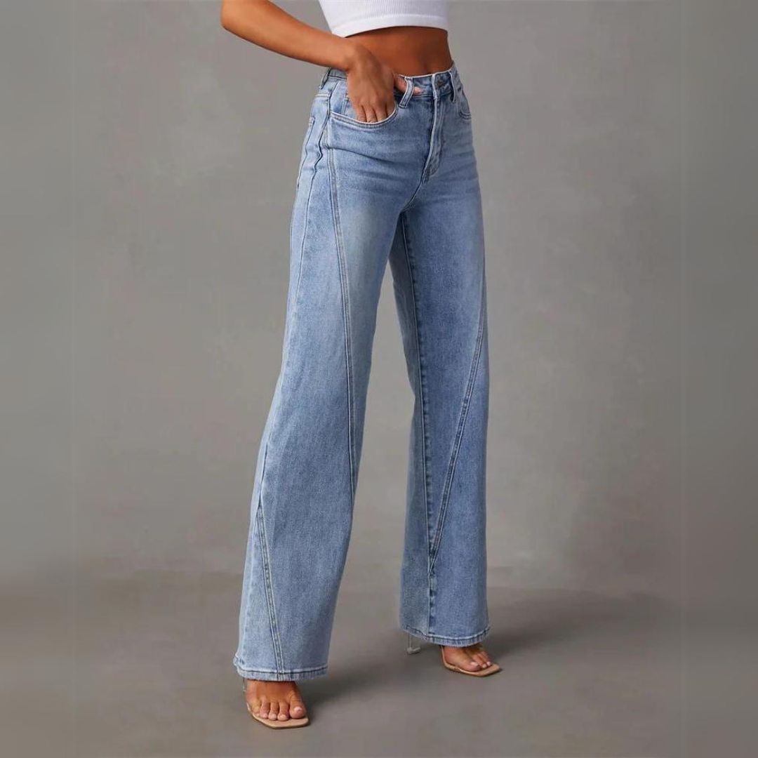 Women's Versatile Flared Bootcut Jeans (4)