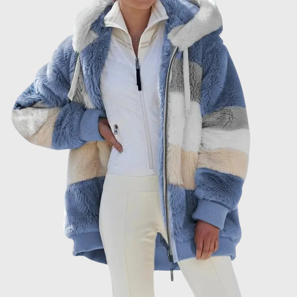 Women's Versatile Striped Puffer Jackets for Fall (2)