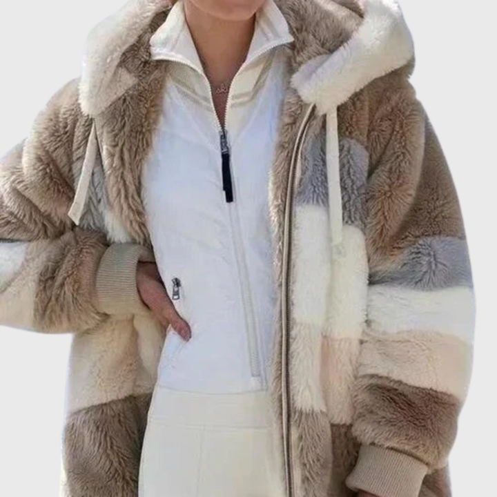 Women's Versatile Striped Puffer Jackets for Fall (5)
