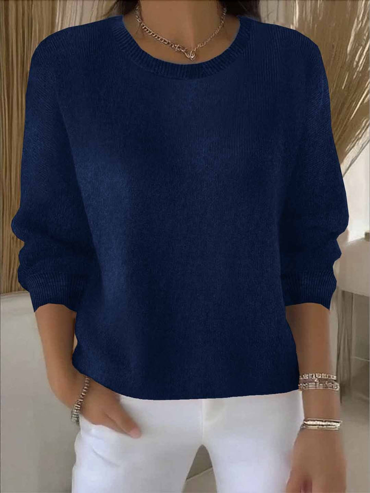 Women's Versatile Sweater for Casual and Formal Wear in Dark Blue