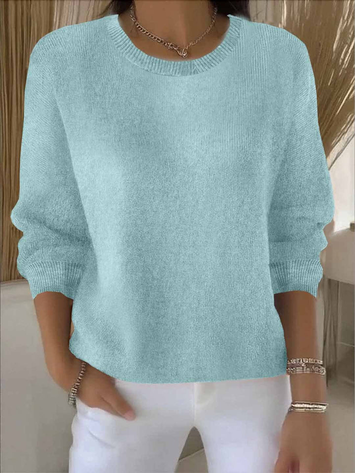 Women's Versatile Sweater for Casual and Formal Wear in Light Green