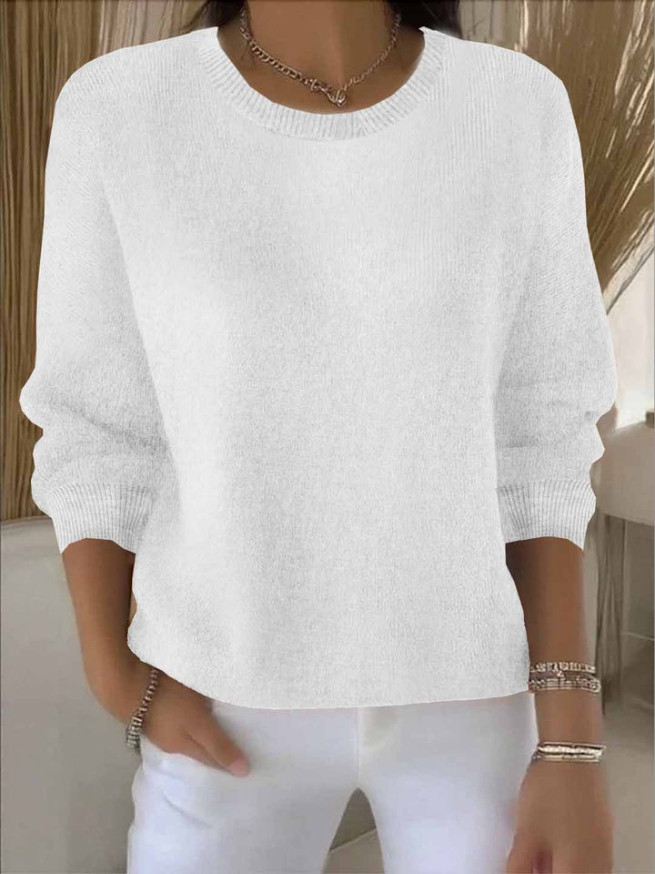 Women's Versatile Sweater for Casual and Formal Wear in White