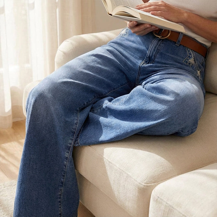 Women's Vintage High-Waist Wide Leg Jeans (7)