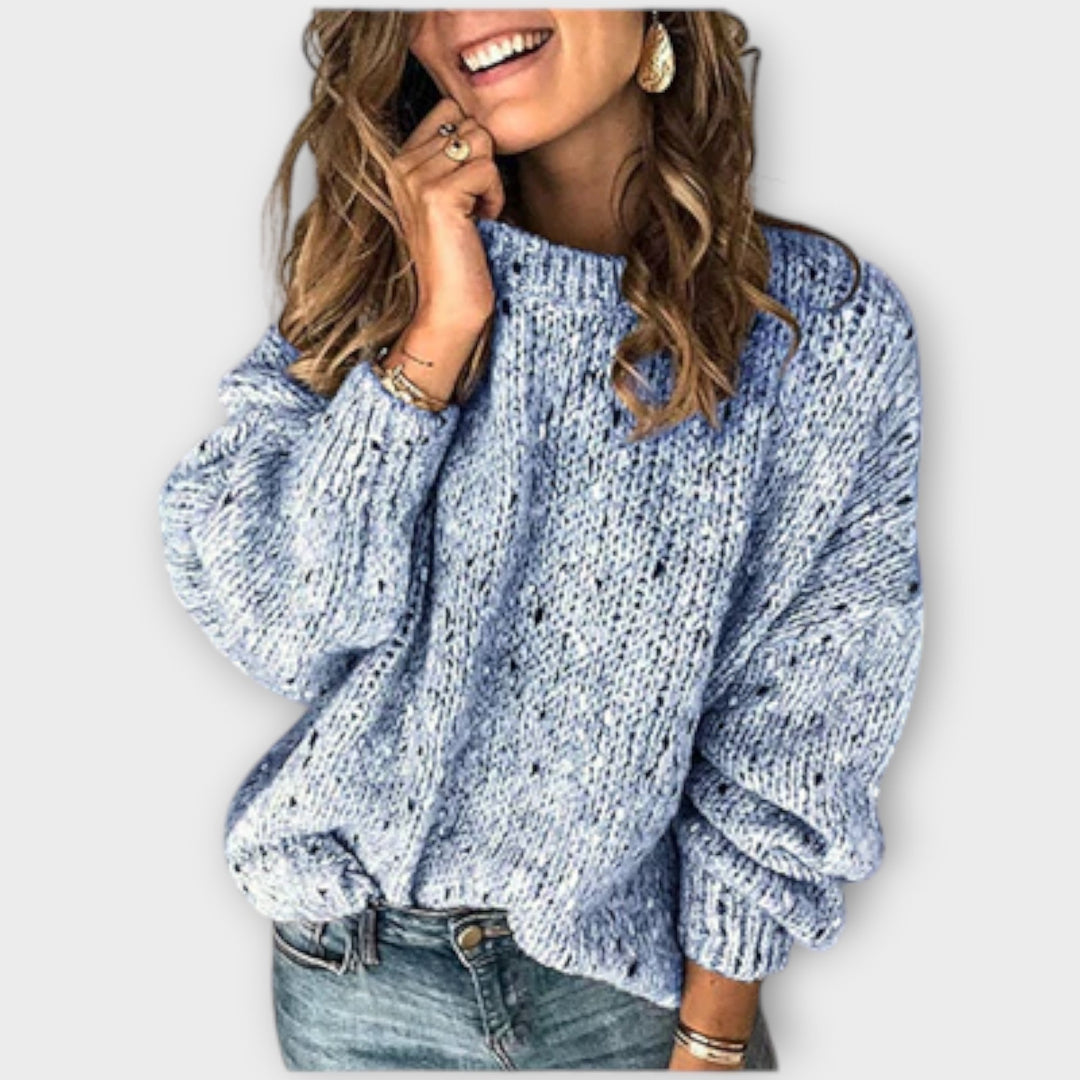 Women's Vintage Ugly Christmas Sweater in Blue