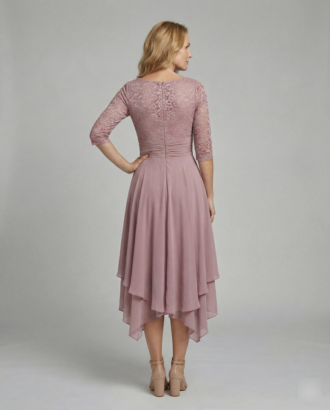 Women's Viscose Fall Wedding Guest Dress (4)