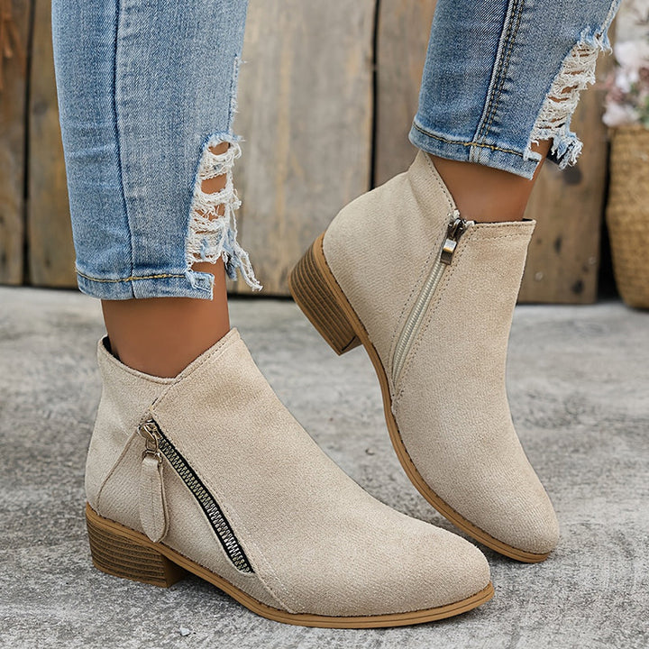 Women's Waterproof Knee High Boots for Fall in Light brown