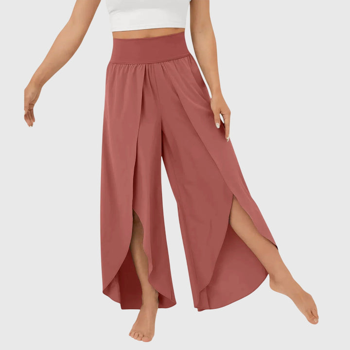 Women's Wide Leg Pants Everyday Comfort in Red