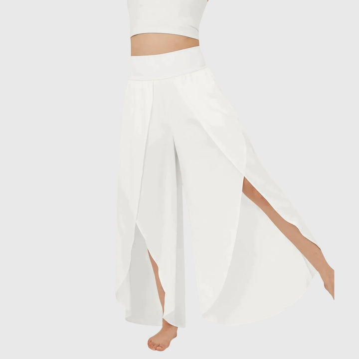 Women's Wide Leg Pants Everyday Comfort in White