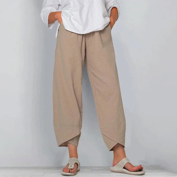 Women's Wide Leg Pants for All-Day Wear in Khaki