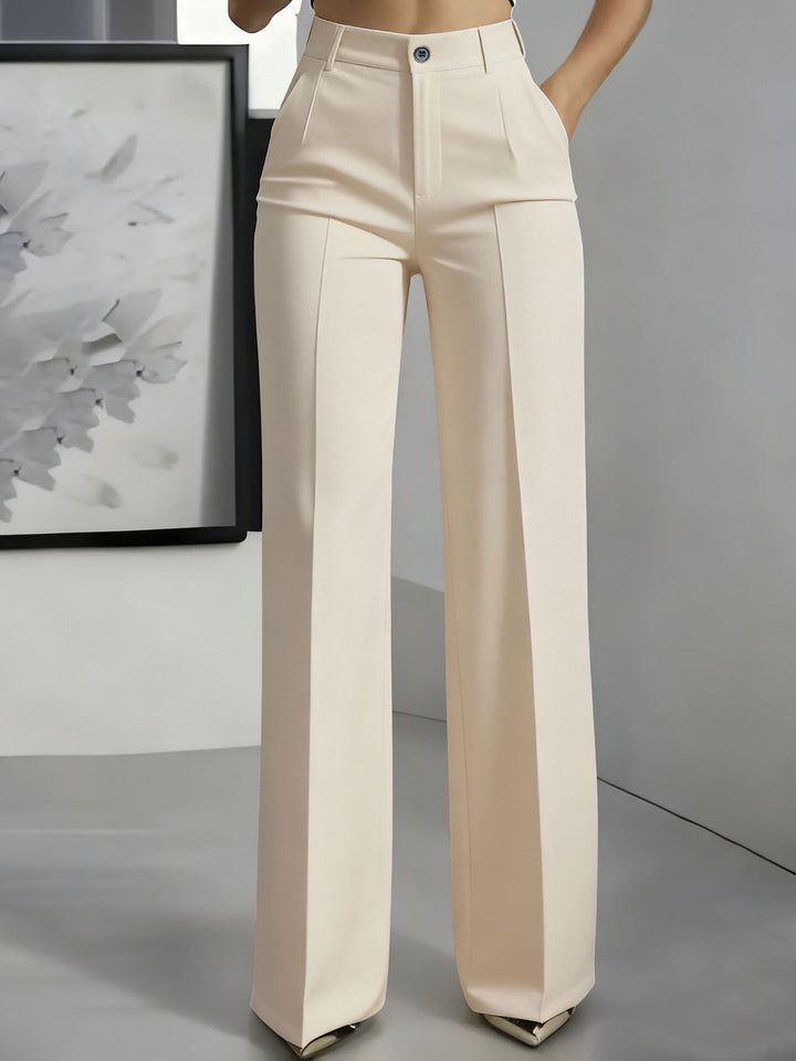 Women's Wide Leg Pants for Effortless Style in Aprikose