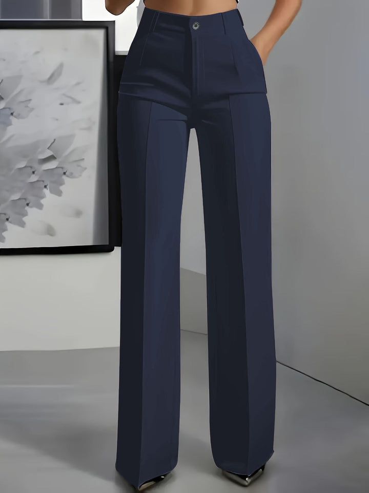 Women's Wide Leg Pants for Effortless Style in Dark Blue