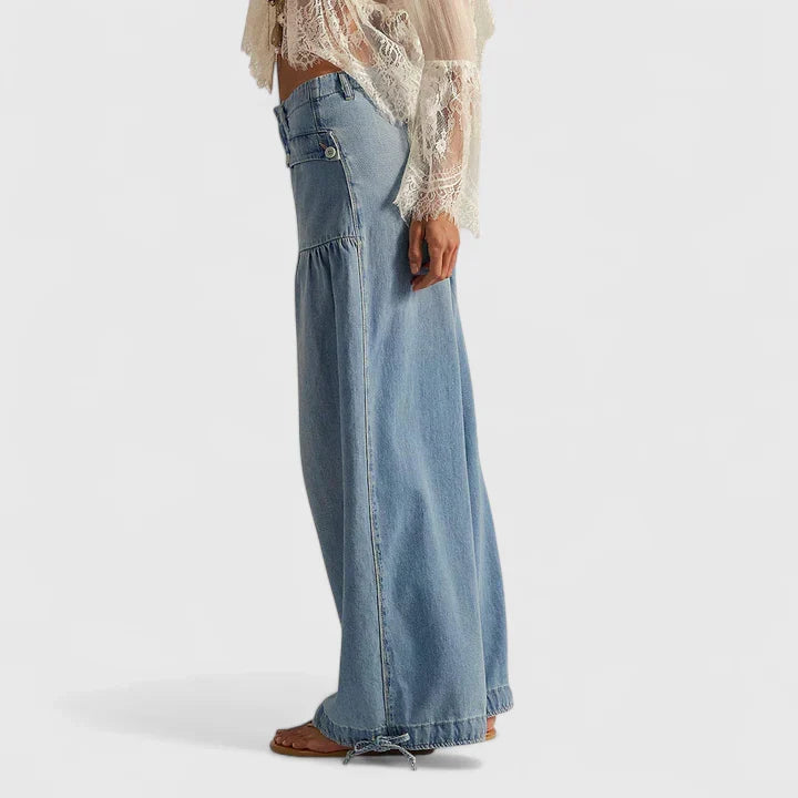 Women's Wide Leg Pants with Bohemian Ease (3)