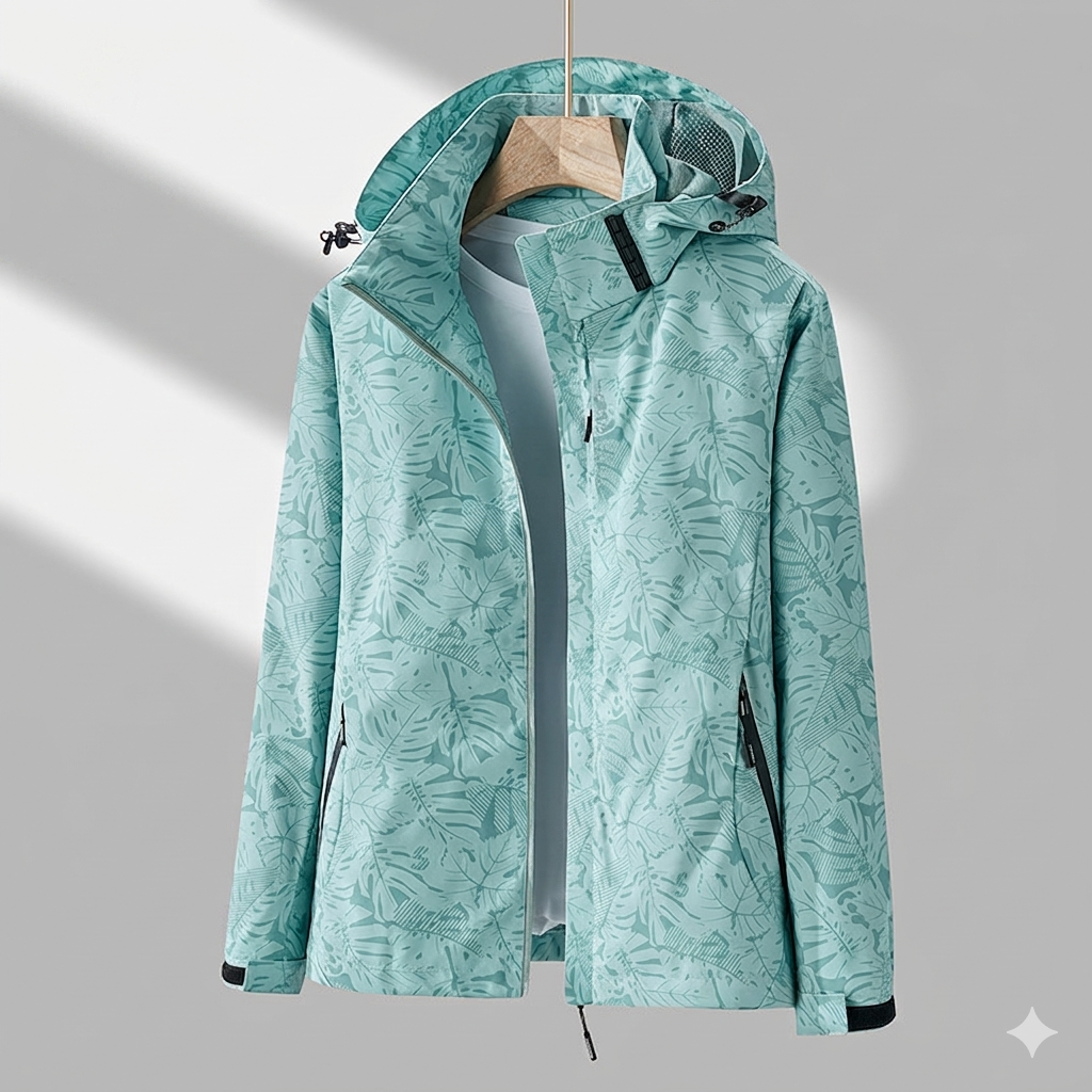 Women's Windproof Water-Resistant Performance Jacket in Green