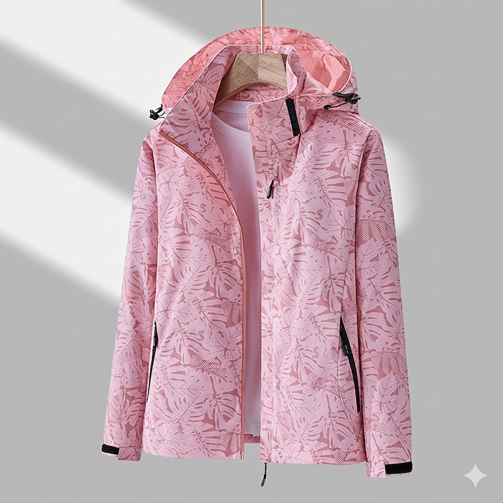 Women's Windproof Water-Resistant Performance Jacket in Pink
