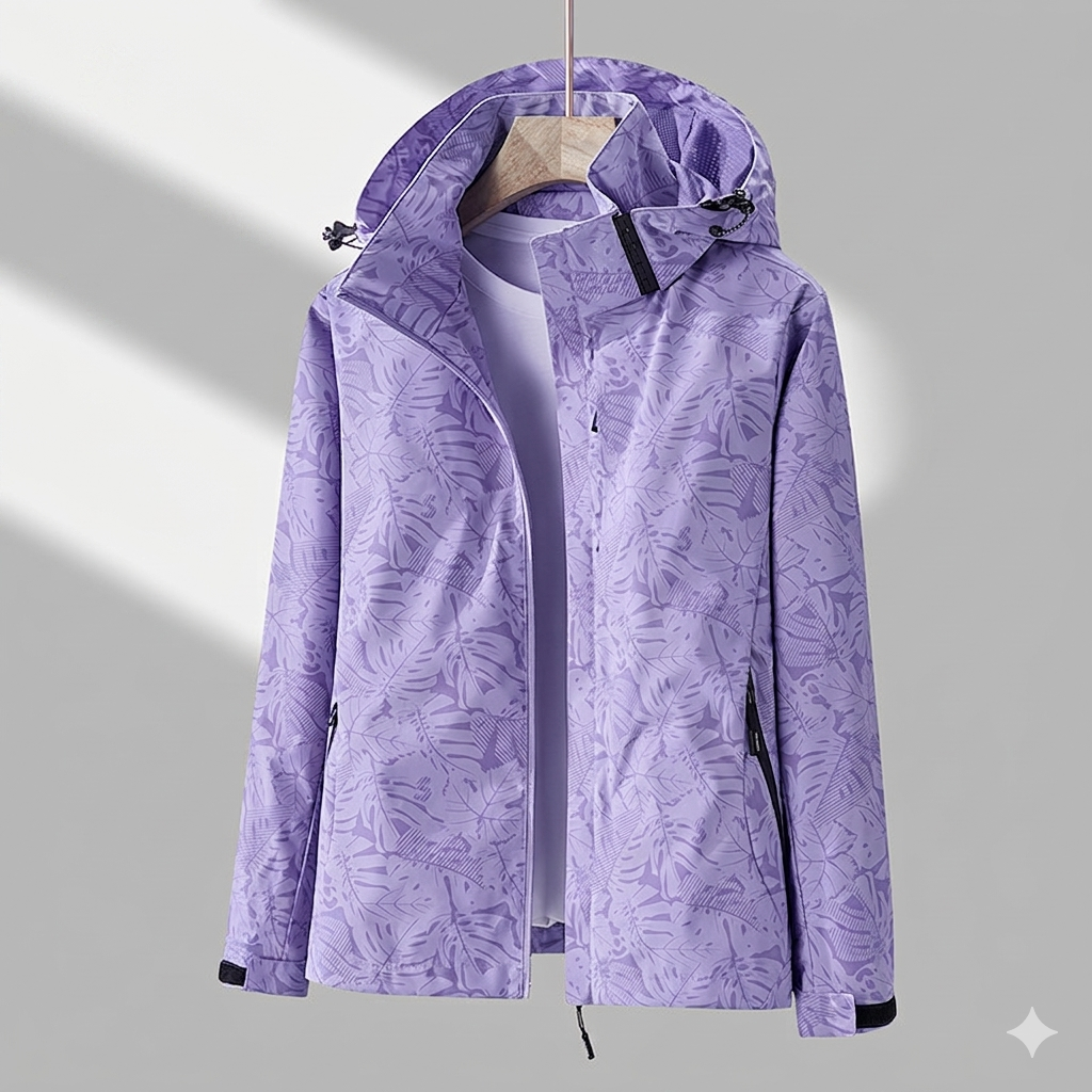 Women's Windproof Water-Resistant Performance Jacket in Purple