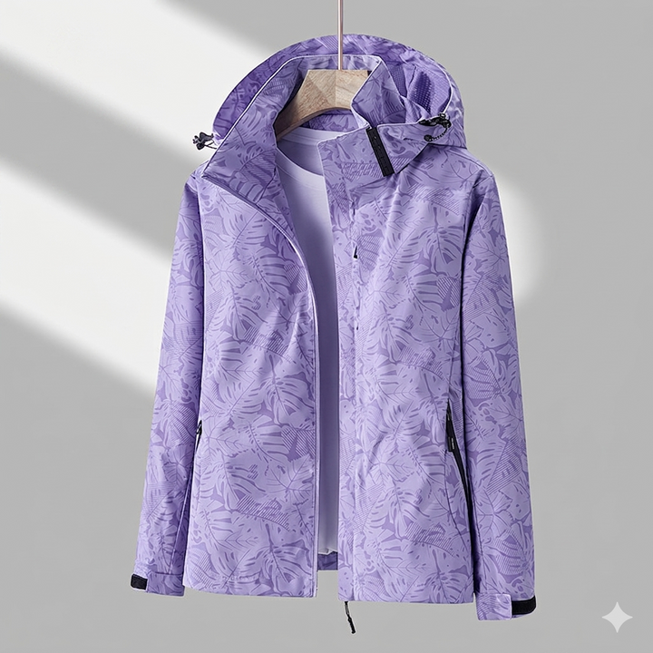 Women's Windproof Water-Resistant Performance Jacket in Purple