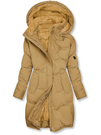 Mia | Women's Winter Jacket with Long Quilted Hood