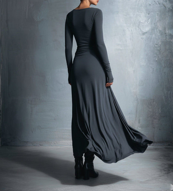 Women's Wrap Maxi Dress for Evening (8)