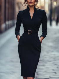 Violet | Women's Wrap Midi Dress for Fall Weddings